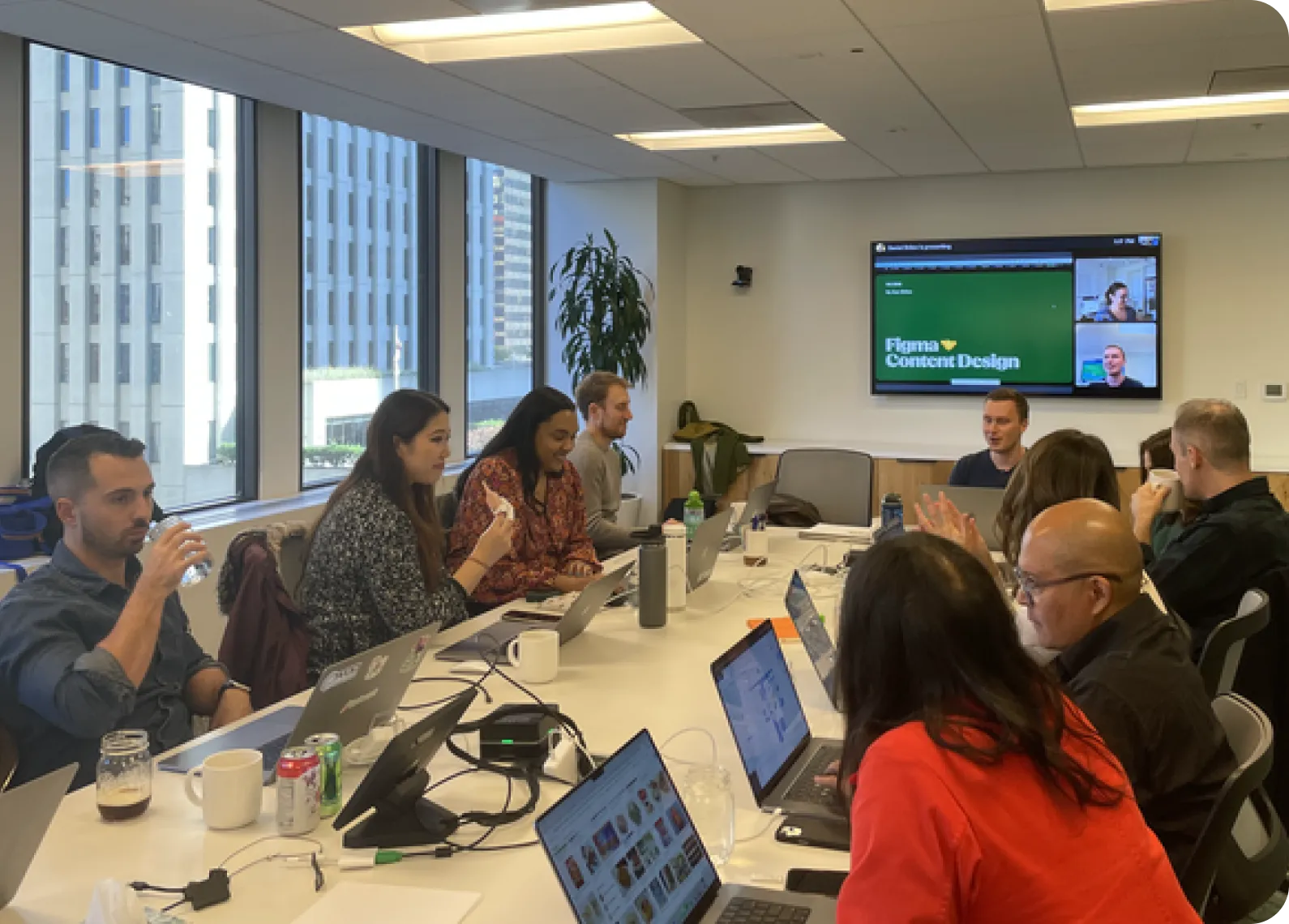 Delivering the Figma training to the Instacart content design team